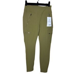 Athleta Women's Cargo Leggings Olive Green Size 2 High-Rise Activewear